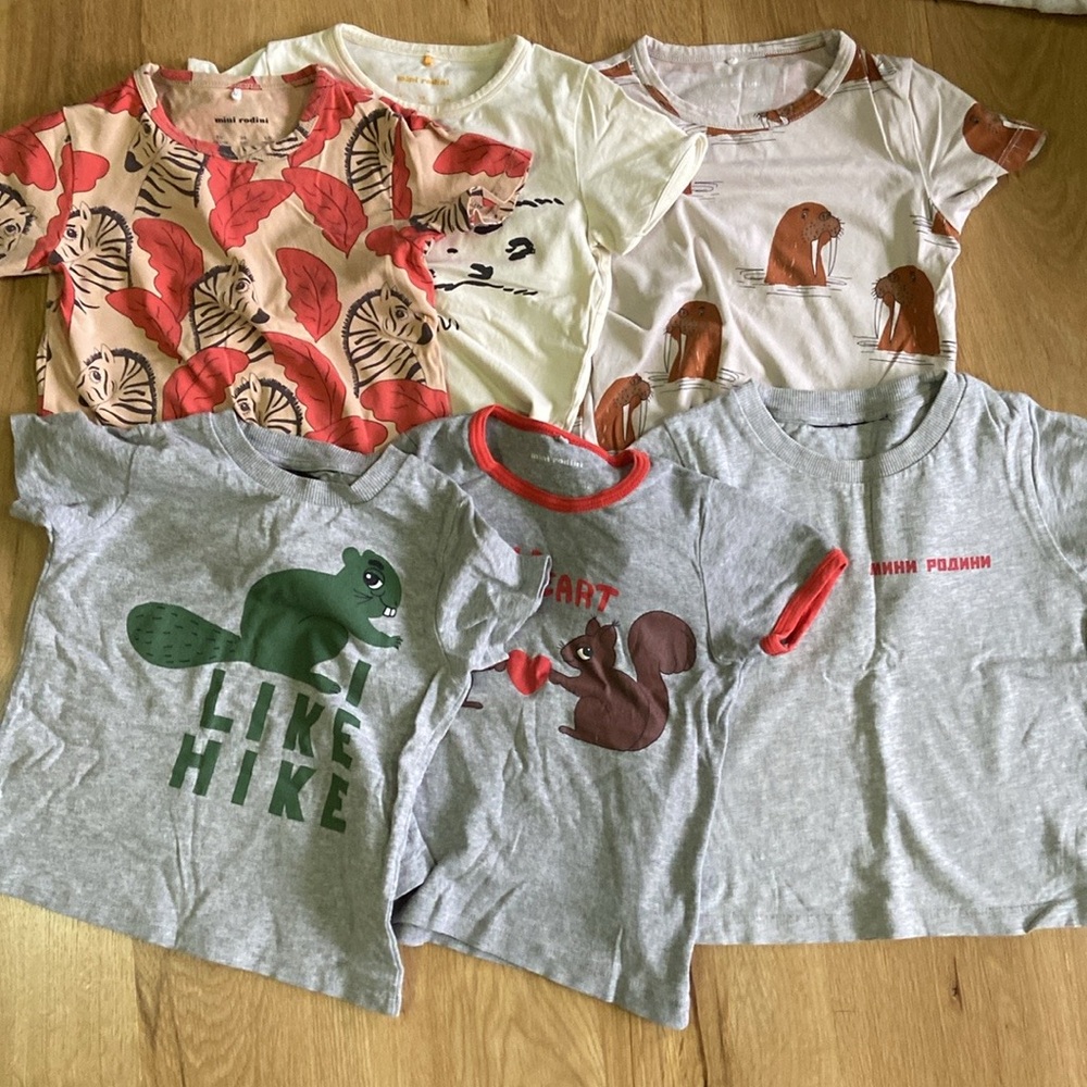 Mini Rodini 6 t-shirts